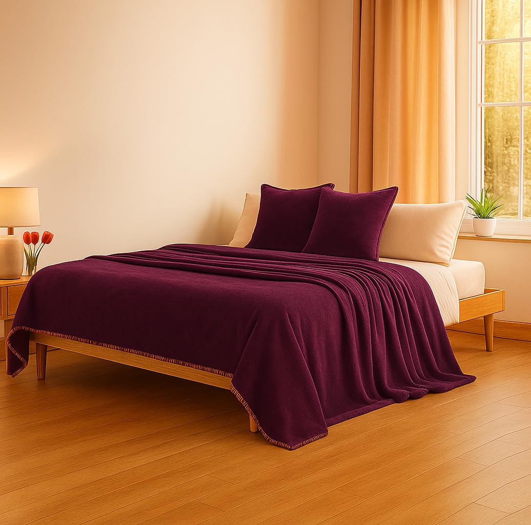 Premium Flannel Blanket – 270 GSM Double Bed | San Marino Living