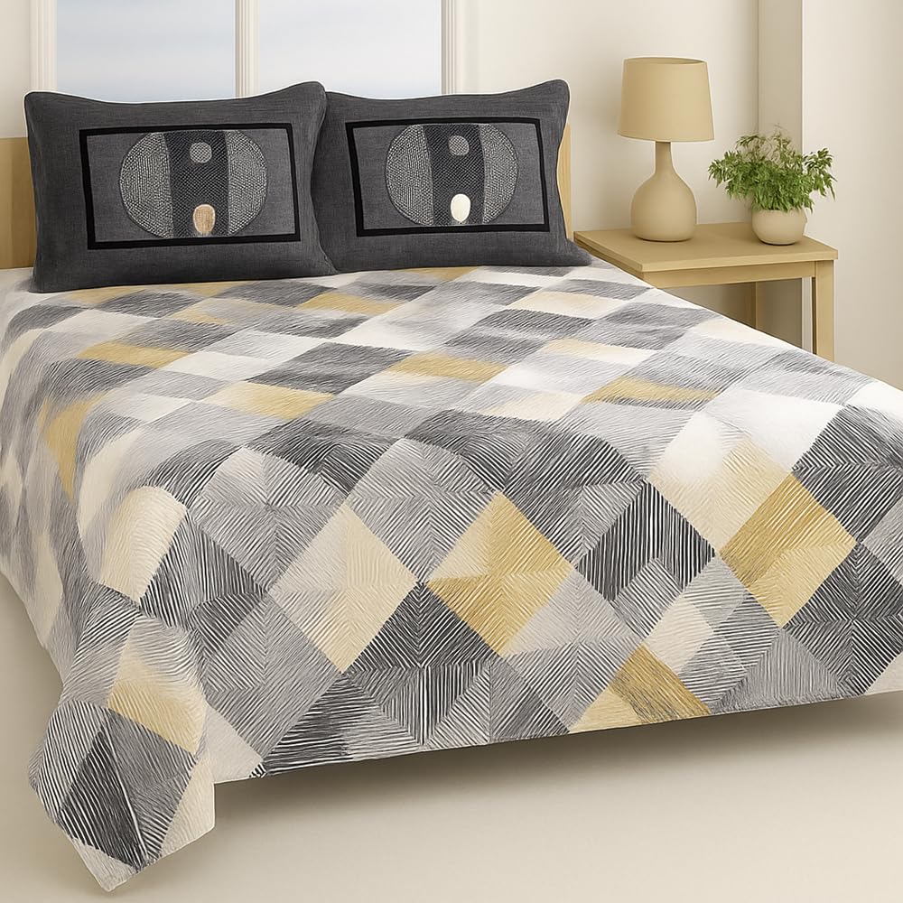 Printed Cotton Bedsheet – Double Bed | San Marino Living