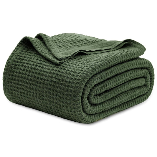 100% Cotton Waffle Weave Blanket – Single Bed | San Marino Living