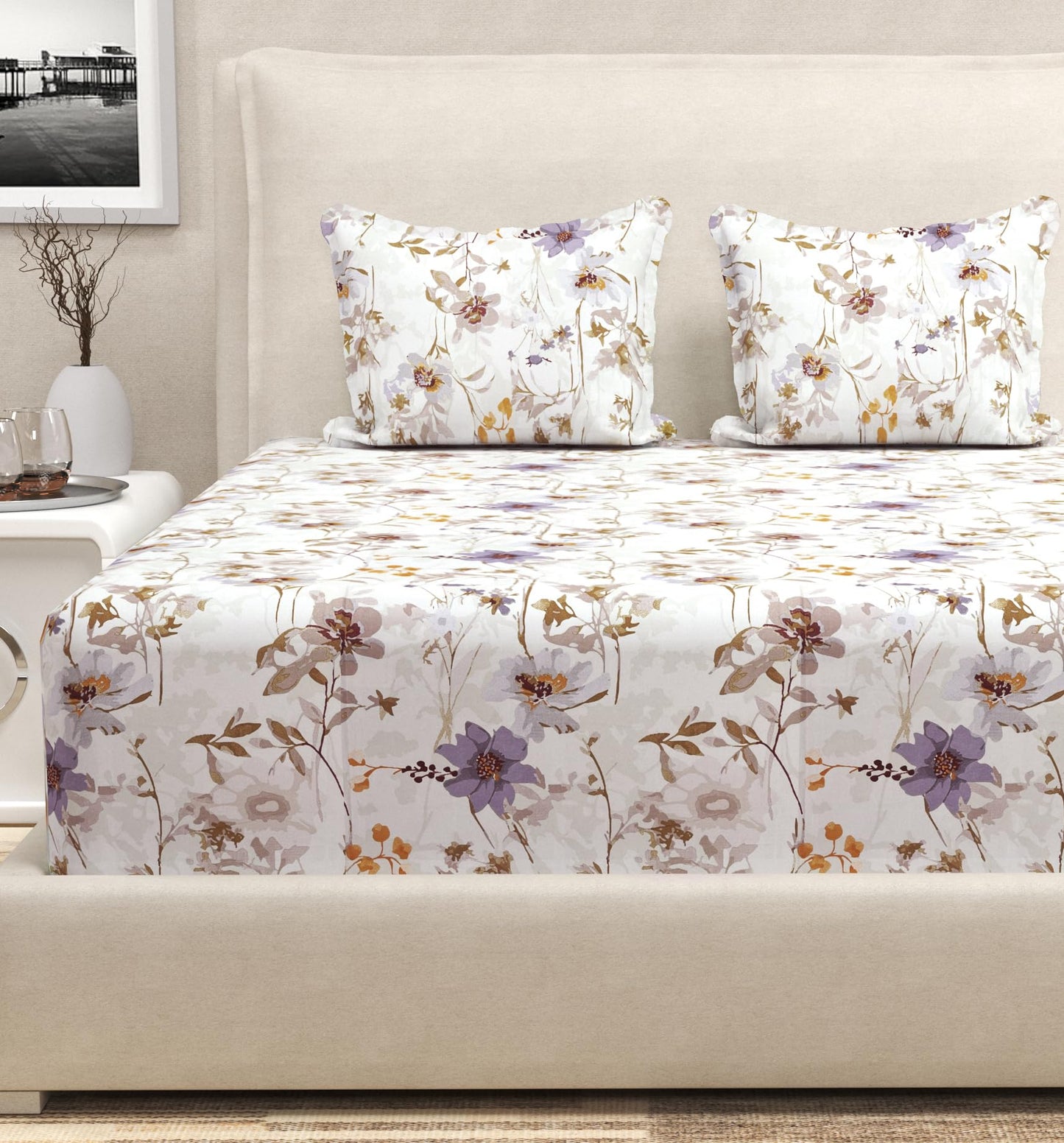 Luxury Microfiber Fitted Bedsheet – King Size | San Marino Living