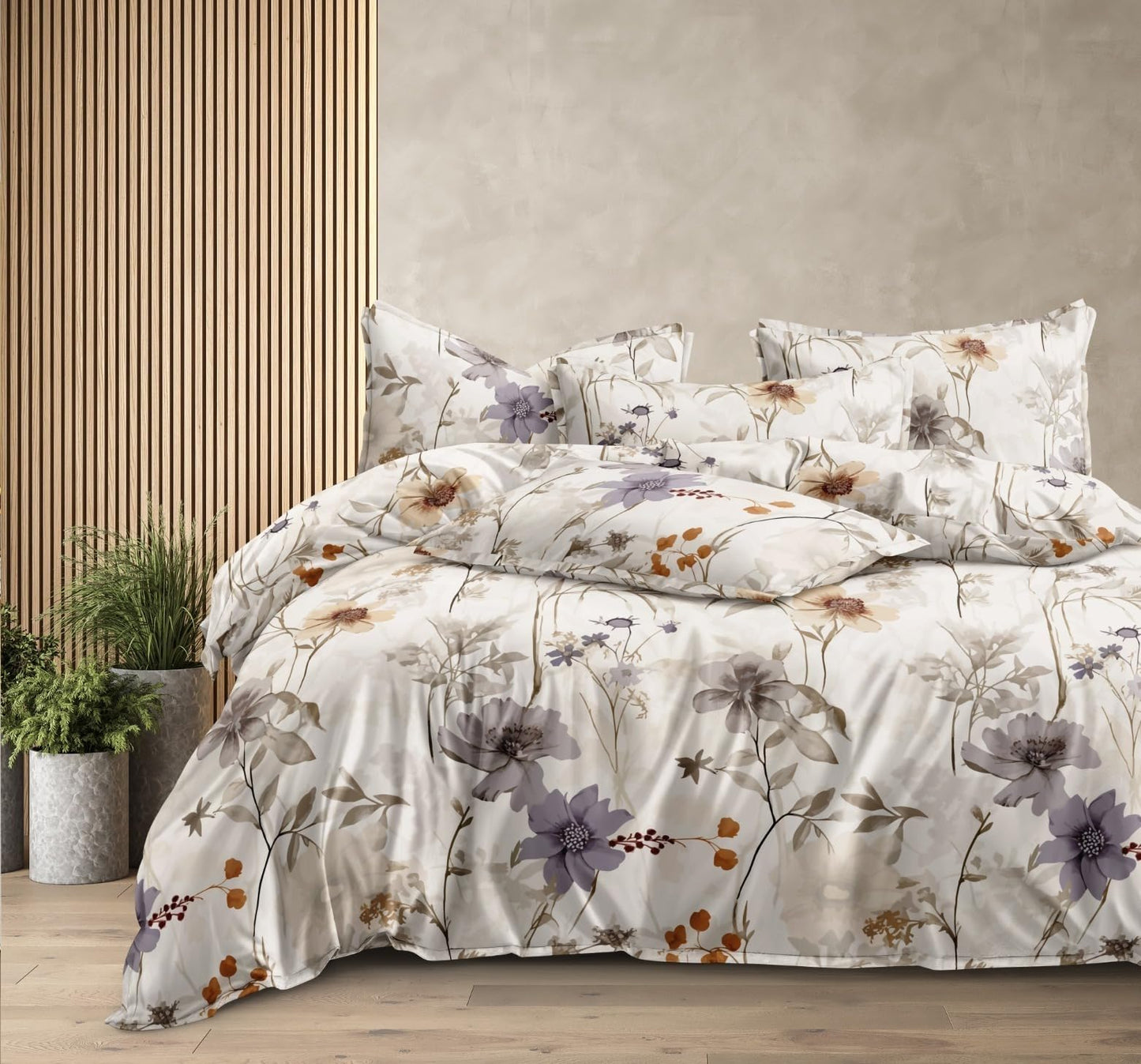 SANMARINO 320 GSM Luxury Comforter Set – White & Blue